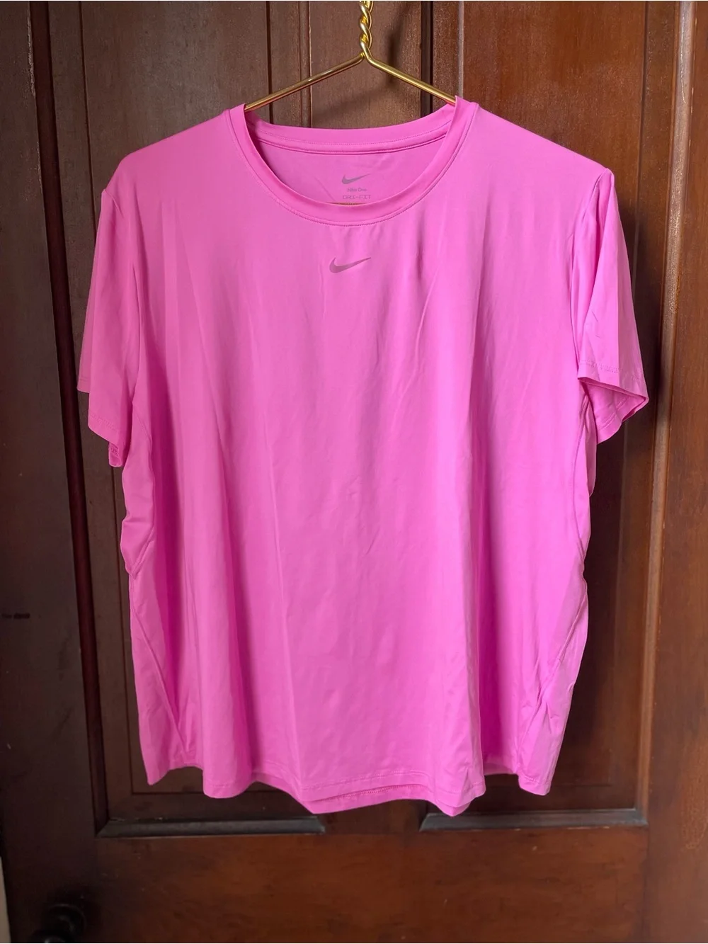 Nike One dri fit women's extra large pink athletic top